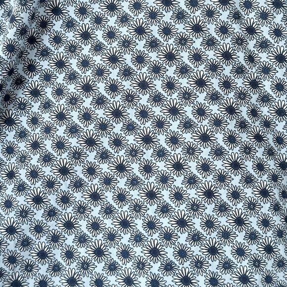 Lords of Harlech Blue Daisy Short Sleeve Button Down Shirt M - Picture 3 of 7